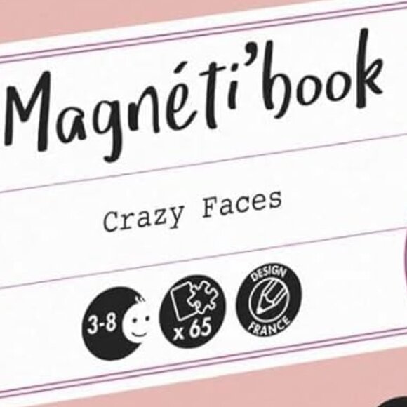 New Sealed Janod Magneti’Book Girl’s Crazy Faces-3-8 Years - Picture 5 of 14